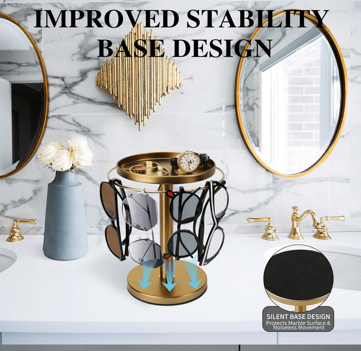 360° Rotating Glasses Stand
